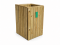 Papeleras de madera reciclaje Cubic 240lit - 1 Cuerpo
